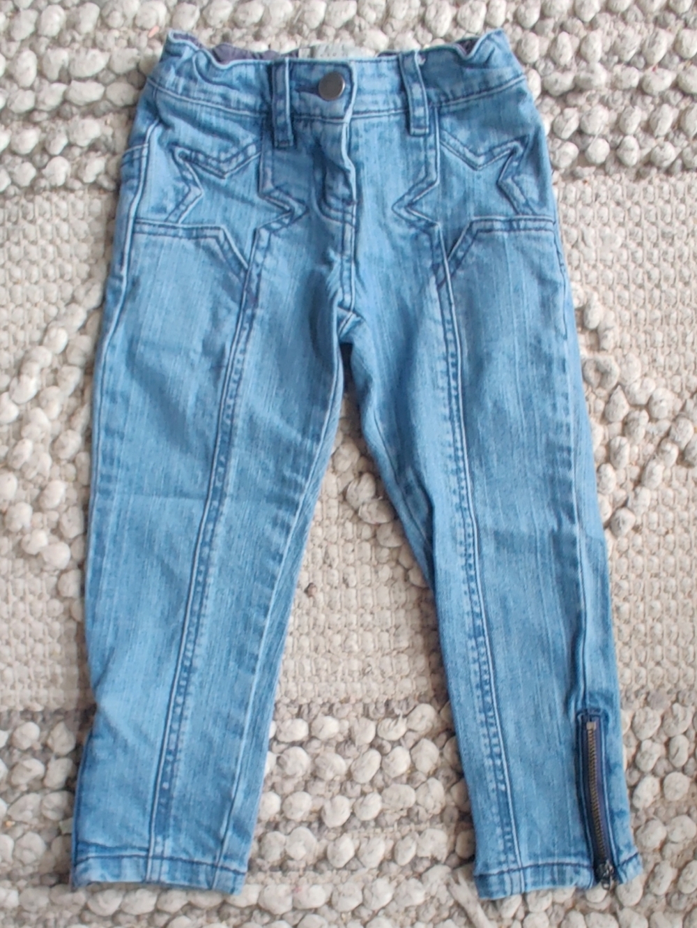 Stella Mccartney Girls' Star-Accent Stretch Jeans Size 4 Yrs